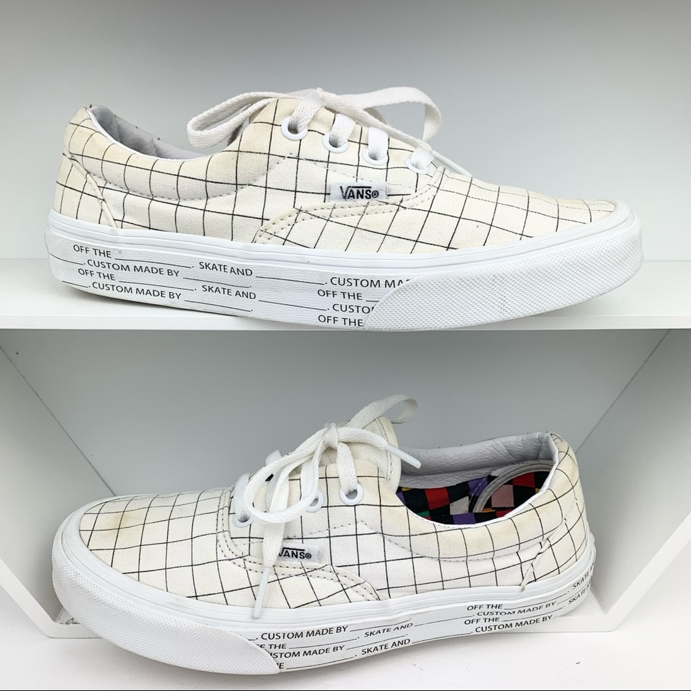 Vans U-Color Era DIY Checker Sneakers